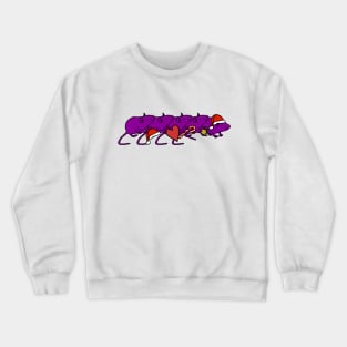 Cute Rats Holding Christmas Gifts Crewneck Sweatshirt